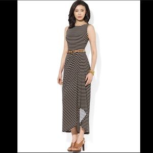 Ralph Lauren belted maxi dress. NWT